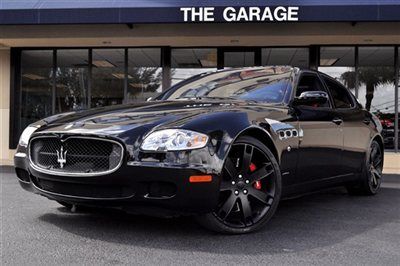 2008 maserati quattroporte 4.2l 400hp v8,navigation,black over red only 22k mint