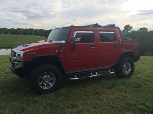 2005 hummer h2 sut  red