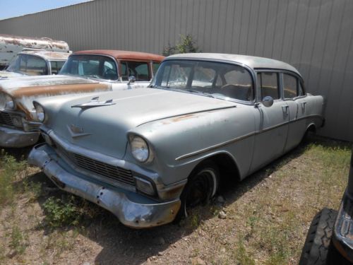 1956 chevrolet 210 - 4 door project car - 8 cylinder - clean ca title