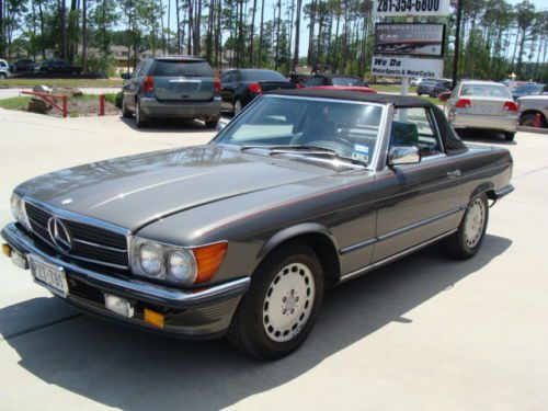 1986 mercedes-benz sl500 convertible with removable hardtop no reserve