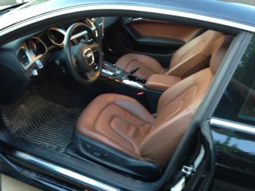 Audi a5 coupe,black cinnamon red inside, wooden trim low mileage first owner