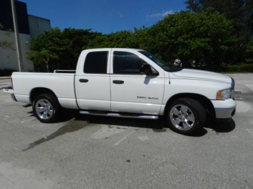 White dodge ram 1500, slt crew cab, leather interior