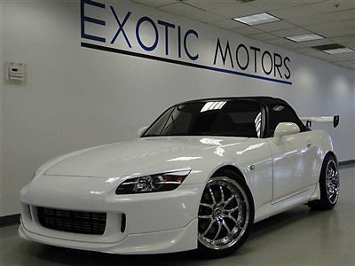 2005 honda s2000 conv&#039;t!! greddy turbo-kit! 6-speed wing 11k-miles 18whls xenons