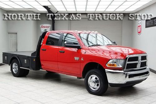 2011 dodge ram 3500 diesel 4x4 dually slt flat bed hauler crew 1 texas owner