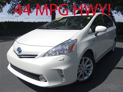Toyota prius v five low miles 4 dr automatic 1.8l 4 cyl engine blizzard pearl