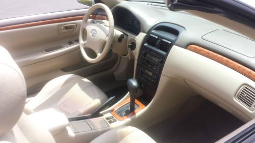 2003 Toyota Solara SLE convertible pearl white with leather interior, image 9