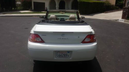 2003 Toyota Solara SLE convertible pearl white with leather interior, image 12