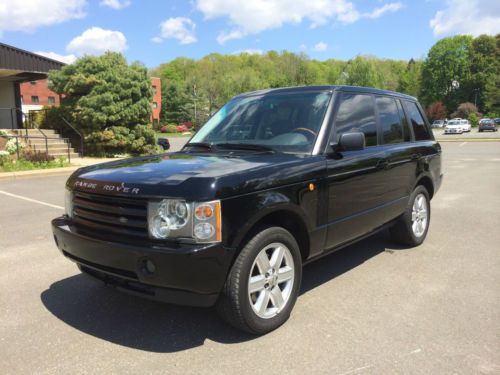 2003 lan rover range rover hse *black on black *loaded* low miles no reserve