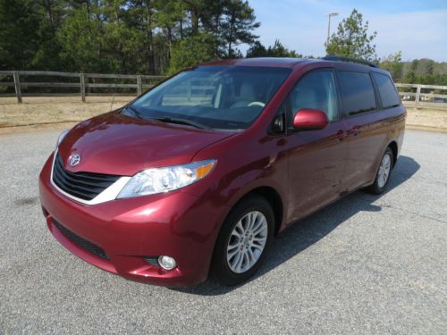 2011 TOYOTA SIENNA XLE REARVIEW CAMERA DVD 8-PASSENGER HTD LEATHER SUNROOF, US $17,995.00, image 2
