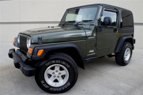 Right hand steering wheel 06 jeep wrangler sport 4x4 low miles hard top/doors!!!