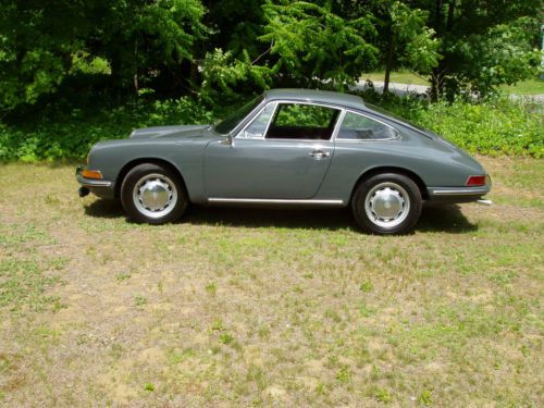 1966 porsche 912 three gauge dash coupe  rebuilt engine 5 speed slate gray