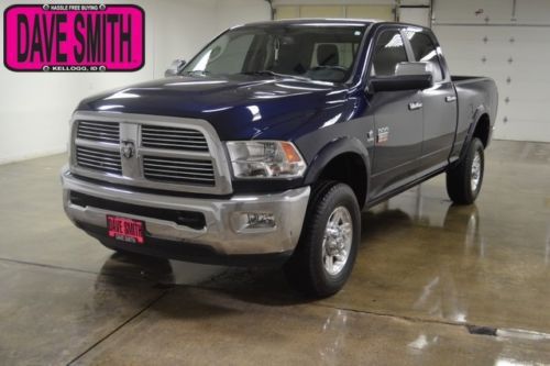 12 ram 3500 laramie 4x4 crew cab diesel heated leather seats bed liner auto tow