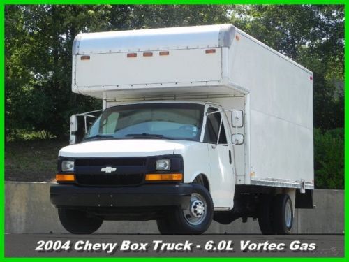 04 chevrolet chevy express cutaway box van 6.0l vortec gas 3500 13ft box gmc drw