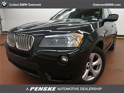 Xdrive28i low miles 4 dr suv automatic gasoline 3.0l straight 6 cyl black sapphi