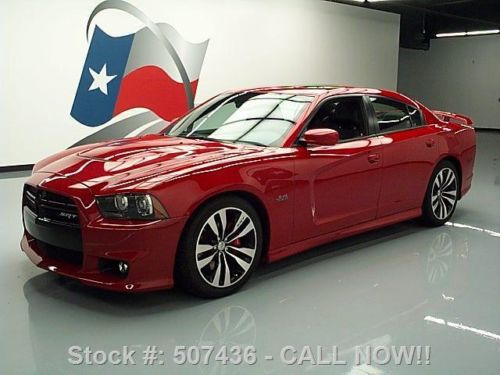 2013 dodge charger srt-8 6.4l hemi sunroof nav 20&#039;s 27k texas direct auto