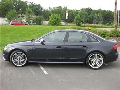 2012 audi s4 moonlight blue/black nappa leather, s4 prestige package. quattro