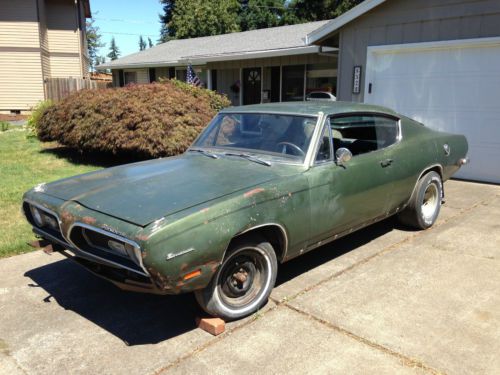 1969 plymouth barracuda formula-s 383, all numbers matching, needs restoration.