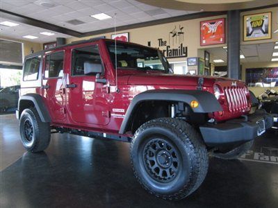2012 jeep wrangler unlimited sport hard top manual dark red