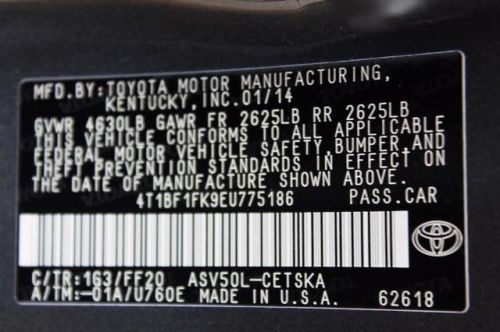 2014 toyota camry se