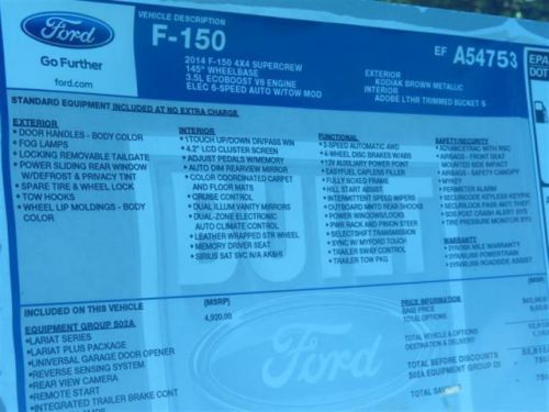 2014 Ford F150 Lariat, US $43,980.00, image 5