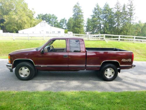 1997 chevrolet silverado extra cab 4x4 low miles no reserve