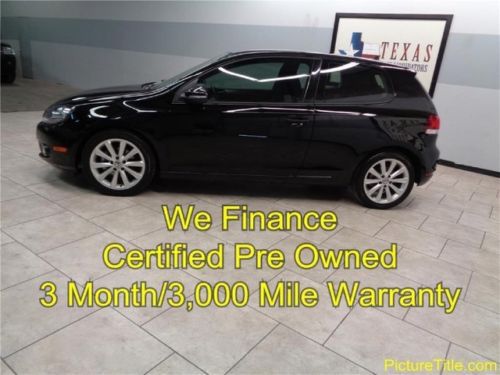 12 vw golf tdi diesel heated seats hatchback certified warranty we finance texas