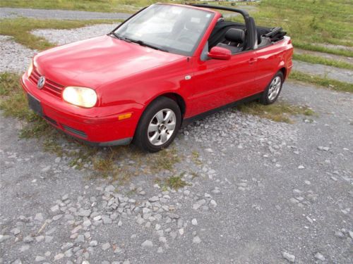 2001 vw cabriolet red beauty woman owned loaded