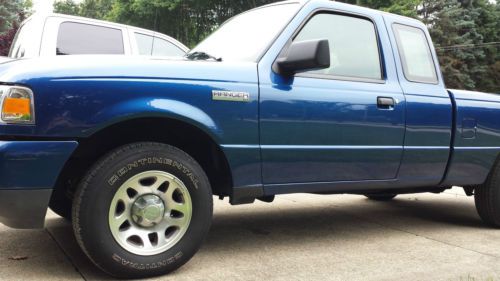 2011 ford ranger xlt extended cab blue/gray 2 door