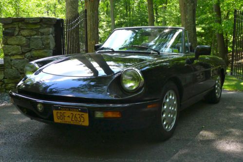 1993 alfa romeo spider veloce - 24,000 miles - triple black