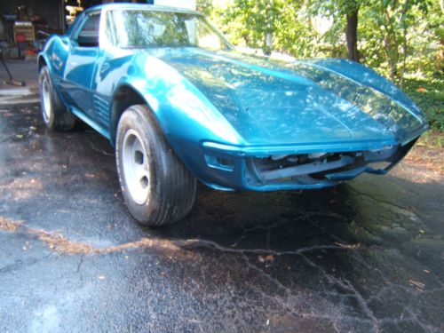 Corvette roadster hardtop convertible briar blue project 4 speed 350