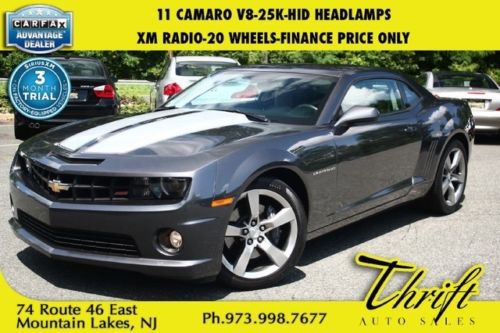 11 camaro v8-25k-hid headlamps-xm radio-20 wheels-finance price only