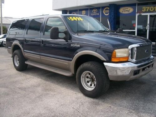 2000 ford excursion limited 2wd blue 5.4l v8 sohc 16v leather seats tv headrest