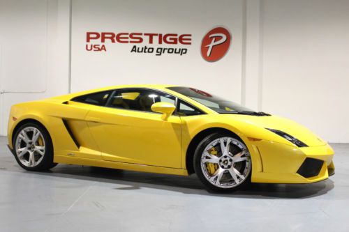 2009 lamborghini gallardo lp560-4 coupe 2-door 5.2l yellow navigation