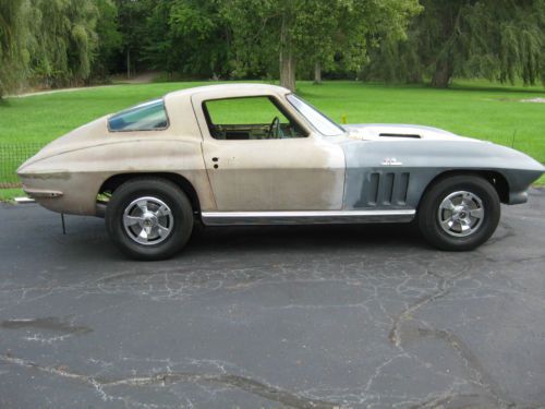 1966 corvette coupe b.b. 390 hp 4 speed project