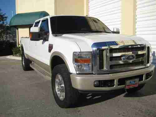 Ford F350 Super Duty Diesel Crew Cab Leather Truck Long Bed 08 King Ranch 4X4, image 2
