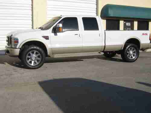 Ford F350 Super Duty Diesel Crew Cab Leather Truck Long Bed 08 King Ranch 4X4, image 3