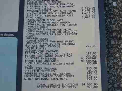 Ford F350 Super Duty Diesel Crew Cab Leather Truck Long Bed 08 King Ranch 4X4, image 20