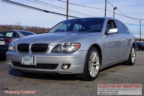 2008 gray bmw 7 series 750li v8 hwy miles 79k sunroof nav leather xenon lights