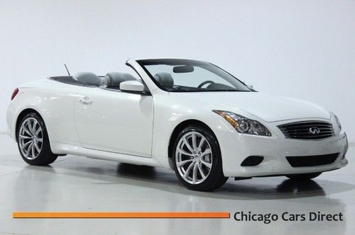 10 g37s sport convertible navigation premium white only 6k miles! rare