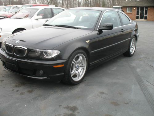 2005 bmw 330ci coupe 2dr 6spd fully loaded black all stock new tires
