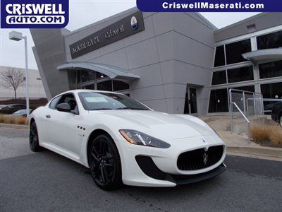 New 2013 maserati gran turismo mc stradale carbon fiber nav leather white black