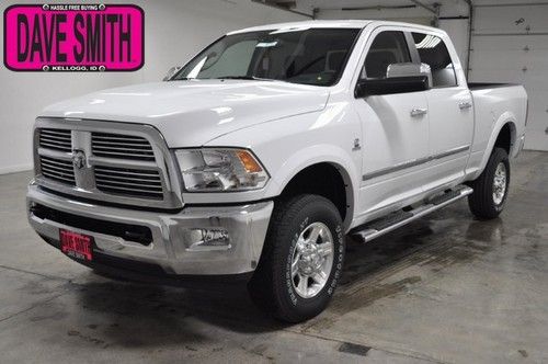 2012 new white dodge limited crew 4wd diesel auto sunroof heated protection grp!