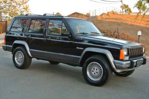 2 owner 95 jeep cherokee xj country sport 4.0l 5-speed manual 2x4 suv grand