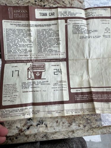 1989 Lincoln Town Car SIGNATURE SPECIAL, US $19,200.00, image 6