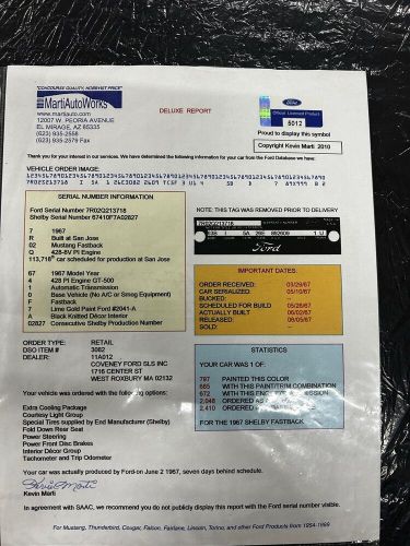 1967 Ford Shelby GT500, US $179,900.00, image 26