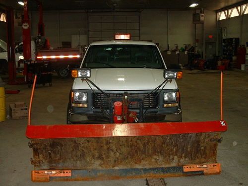 1999 gmc 2500 sierra sl extended cab pickup 2-door 5.7l 4x4 w/plow