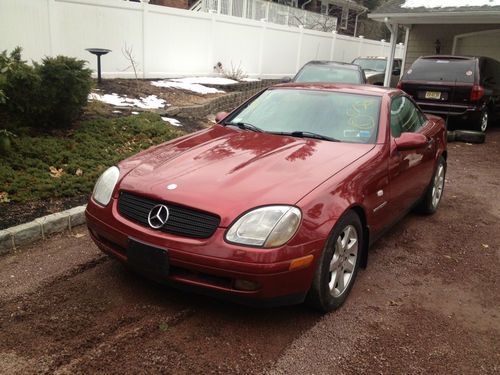 1999 mercedes slk 230 convertible  looks great  salvage rebuildable flood damage