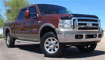 ***no reserve* 05 ford f250 king ranch lariat powerstroke diesel crew 4x4 clean!