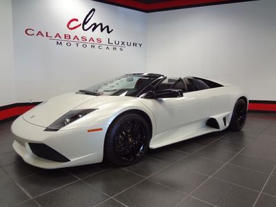 2008 lamborghini lp640 roadster balloon white 1 owner oc exhaust