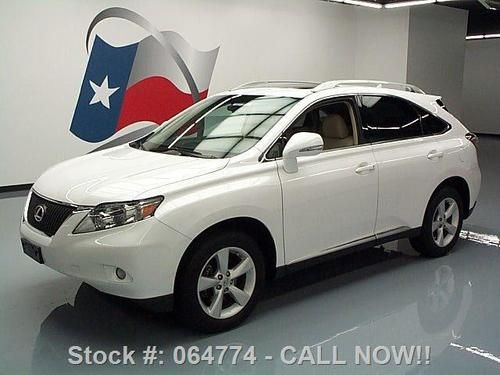 2010 lexus rx350 awd leather sunroof nav rear cam 23k! texas direct auto